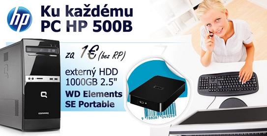 HP PC s externym HDD