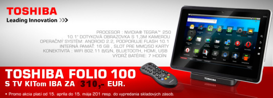 TOSHIBA Folio 100 Akcia