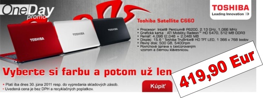 SatelliteC660 One Day Promo