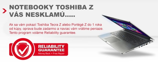 Toshiba Tecra zaruka web